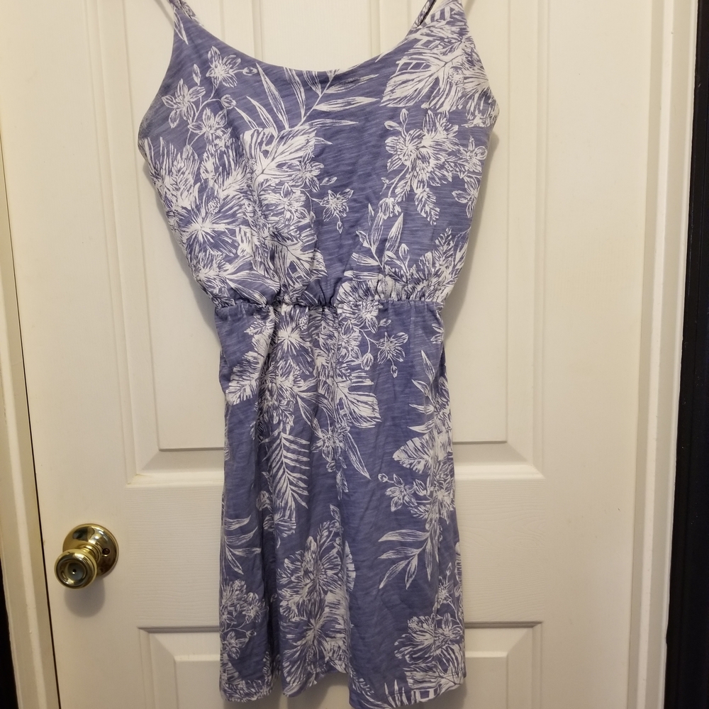 Old Navy Blue and White Floral Mini Dress